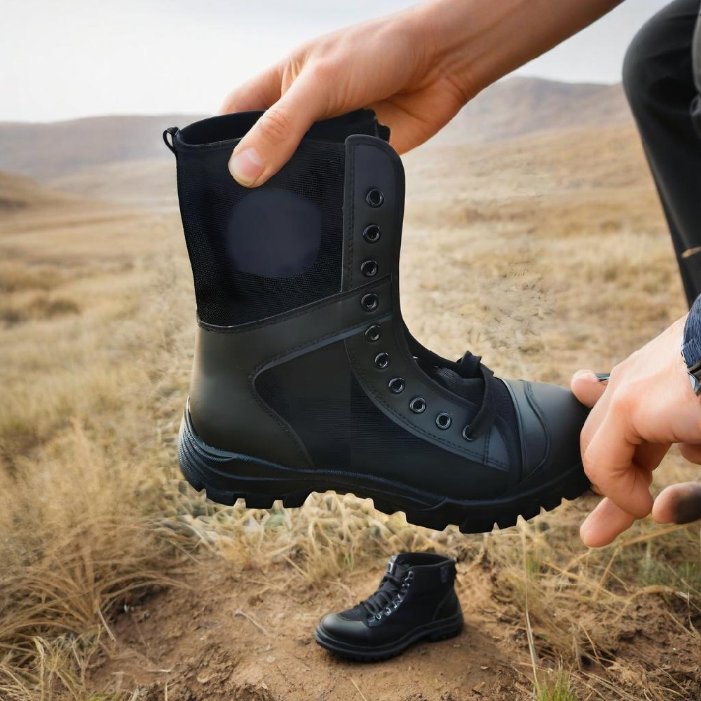 High-top stab-proof safety shoes
